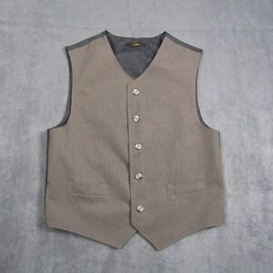 Class Club Vest Kids Size Medium Brown Formal Dress Waistcoat Button Front 00532